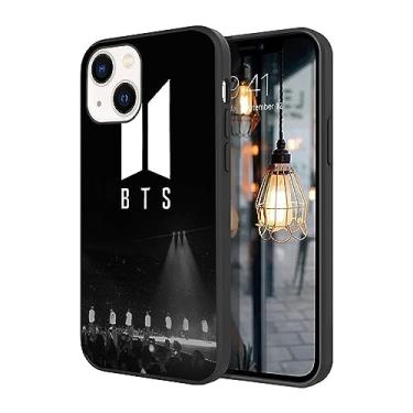 Imagem de WWDIYHOUSE Capa compatível com iPhone 15, capa à prova de choque de TPU macio com design exclusivo e legal para homens/mulheres/meninos/meninos (Fashion-BTS-7)