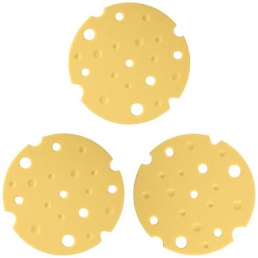 Imagem de Gligar Pacote com 3 Trivets para Pratos Quentes, Panelas de Cozinha, Tapete de Copos de Silicone, Protetores de Panela, Acessórios Instantâneos, Resistentes ao Calor, Jogo Americano Amarelo, Bancada