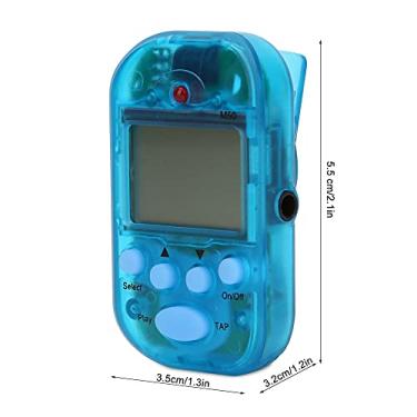 Imagem de Mini Digital Beat Tap M50 Tempo Metrônomo Clip Instrumentos Musicais Fácil de Usar para Profissionais Preto (Azul)
