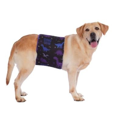 Imagem de LovinPet Colete de ansiedade para cães, envoltório de barriga calmante para cães, casaco de ansiedade ajustável, capa abdominal anti-lamber, envoltório de pressão e alternativa de cone, ajuda durante