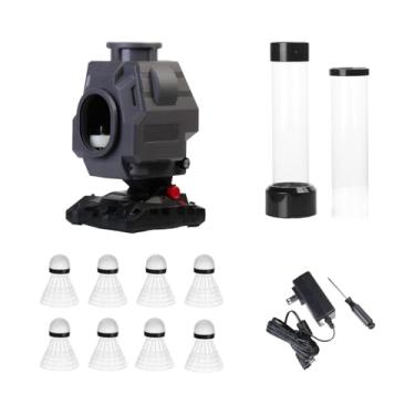 Imagem de Vaveren Máquina de saque de badminton, lançador de bolas, duas opções de potência, máquina de arremesso, lançador de petecas.