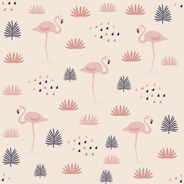 Imagem de Papel De Parede Infantil Flamingo