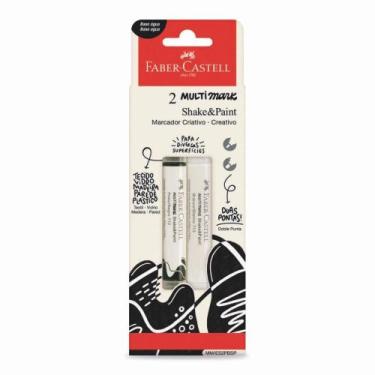Imagem de Marcadores Faber-Castell Multisuperfície Preto E Branco - FABER CASTEL