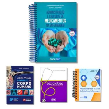 Imagem de Adm. e cálculos + Dicionário de Termos + Atlas Compacto + Procedimento