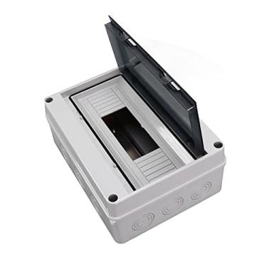 Imagem de Cryfokt Caixa de Distribuição à Prova D'água Caixa de Junção Eletrônica de Plástico de 12 Vias, Tampa Transparente para Fácil Manutenção, Classificação à Prova D'água IP65, Material ABS + PC