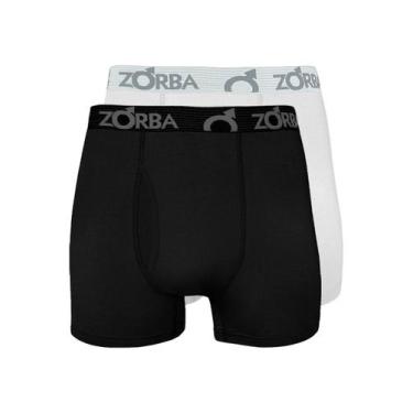Imagem de Kit com 2 Cuecas Boxer com Abertura Zorba 848 Colorido, Preto, GG