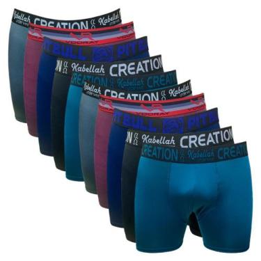 Imagem de Kit 10 Cuecas Ciclista Fristyle Em Microfibra Lisa Adulto, M