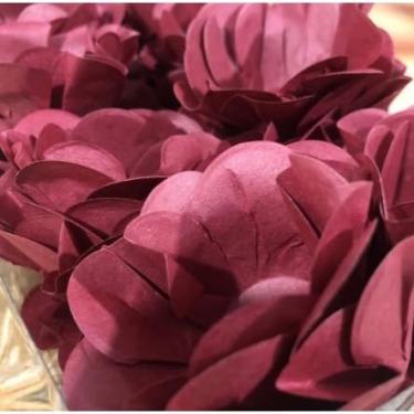 Imagem de Forminhas para Doces Finos - Kit 40/120 Formas Flor Decorativas | Ideal para Casamentos, Festas e Cupcakes (Style - Marsala Claro,40)