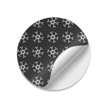 Imagem de Autocolantes Adesivos Redondos Natalinos Coloridos 25 Unidades - Tamanho 50x50cm