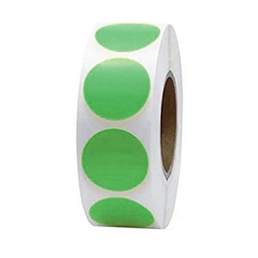 Imagem de 500 peças de adesivos redondos 25 mm coloridos adesivos de ponto círculo pequeno etiquetas de código para escritório, loja, quintal, venda, casa, sala de aula, marcação (verde)