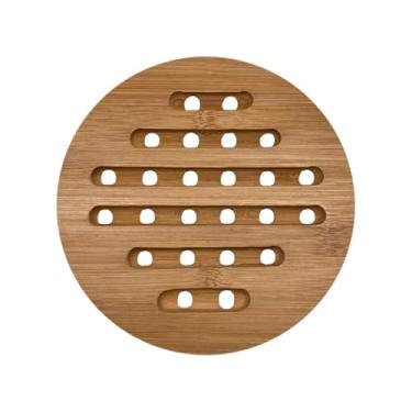 Imagem de Descanso de Panela de Bambu 19cm Green Garden – Base Térmica Natural para Panelas e Travessas