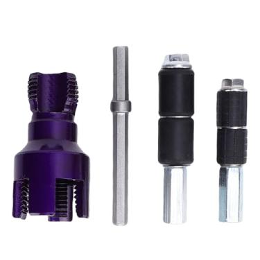 Imagem de Hilitand Ferramenta de Rosqueamento de Tubo de Modo Duplo, Cortador de Rosca Externa Interna de Liga de Aço 40Cr Com Matrizes G3/4 G1/2, para Reparos de Encanamento de Tubos de água de