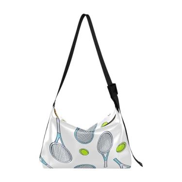 Imagem de GAIGEO Bolsa de ombro de couro para futebol e futebol, bolsas de ombro femininas, bolsa transversal grande, Equipamento esportivo colorido, One Size