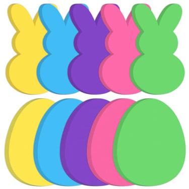 Imagem de MixTeach 200 Peças De Recortes Ovos Páscoa Em Formato Coelho, Papel 4 Polegadas, Coloridos Páscoa, Decoração Sala Aula Para Festa Primavera, Quadro Avisos, Projetos Artesanato Escolar Faça Você Mesm