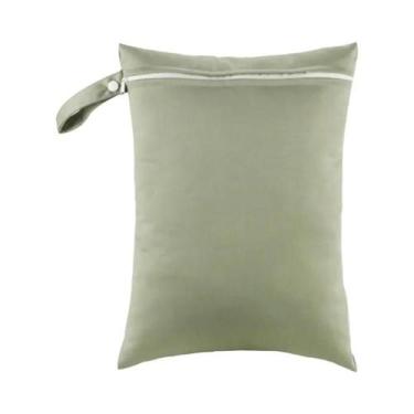 Imagem de Bolsa Impermeável Reutilizável De Cor Sólida Para Fraldas, Roupas De B