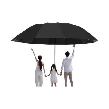 Imagem de Guarda-chuva Triplo Extra Grande De 130cm Proteção Eficaz Contra Chuva