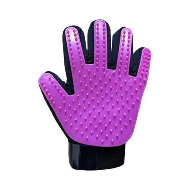 Imagem de Luvas De Higiene Para Animais De Estimação Para Remoção De Pelos De Ga