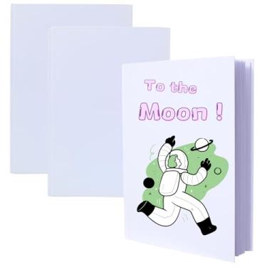 Imagem de Litpoetic Hardcover Books for Kids to Write Stories, 7 x 10 Inch Unlined Journals Hardcover Sketch Book for Students (18 Sheets/36 Pages, 3 Pack)