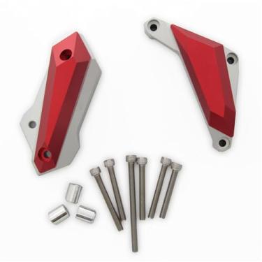 Imagem de Arashi No Cut Motor Frame Sliders Crash Pads Protector para Yamaha YZF R3 R25 2013-2020, acessórios de motocicleta peças vermelhas