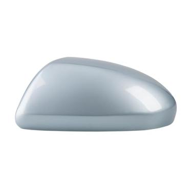 Imagem de Substituição da porta retrovisor do carro espelho lateral capa habitação Compatível com mazda 3 2010-2013 acessórios do carro(Light Blue Left)