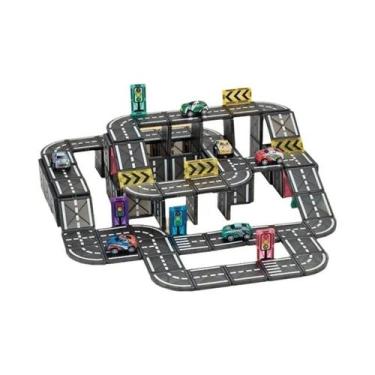 Imagem de Brinquedo De Quebra-Cabeça Magnético Colorido Para Carros, Modelo De E