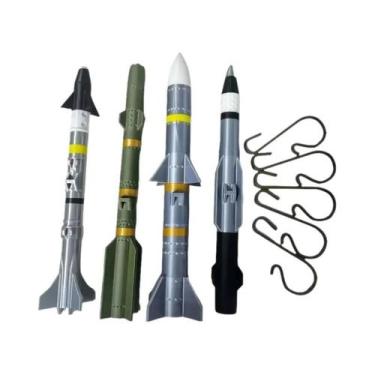 Imagem de Conjunto De Modelos Militares 4 Peças Decoração De Mesa PAC-3 AIM-9 AI