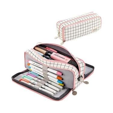 Imagem de Estojo De Lápis Portátil De Capacidade Extra Grande Leve E Durável Par