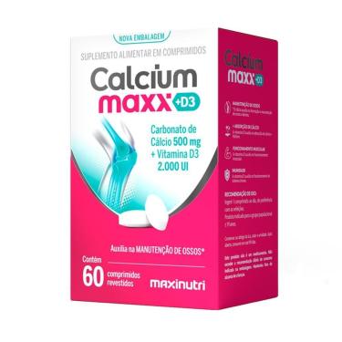 Imagem de Calcium Maxx + D3 e Cálcio 60 Comprimidos Maxinutri-Unissex
