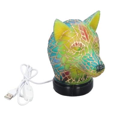Imagem de Formato de lâmpada de lâmpada animal resina vintage USB 5V Luz noturna LED para decoração do escritório do quarto em casa
