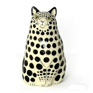 Imagem de Coleção de vasos de gatos pintados à mão, decorações de gatos fofos, animais, uma peça única feita à mão, vaso para flores para gatos, perfeito para amantes de gatos (A)