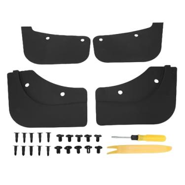 Imagem de Fockety Conjunto de Abas de Lama, Design OEM Sem Instalação de Broca Com Fita Adesiva para o Modelo Y 2019-2024, Proteção contra Respingos de Plástico Durável de Substituição de