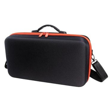 Imagem de KiBcsLic Estojo para impressora de adesivos fotográficos coloridos, bolsa de transporte para impressora com acessório de ombro, organizador prático premium com, Detalhe Laranja