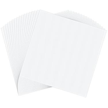 Imagem de Estabilizador de bordado transparente com 80 folhas, solúvel em água, bordado, cobertura, película de cobertura para lavar, estabilizadores de costura leves para máquina de costura manual