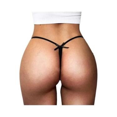 Imagem de Calcinha G String Sexy De Seda Gelada Para Mulheres, Fina E Macia, Sem