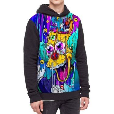 Imagem de Moletom Com Capuz The Simpsons Os Simpsons Ref:655, Preto, GG