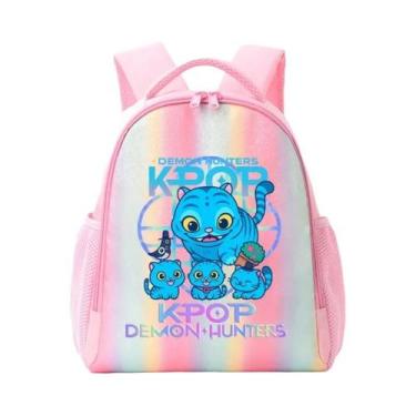 Imagem de Mochila Rainbow K-Pop Demon Hunters Para Crianças, Bolsa Escolar De An