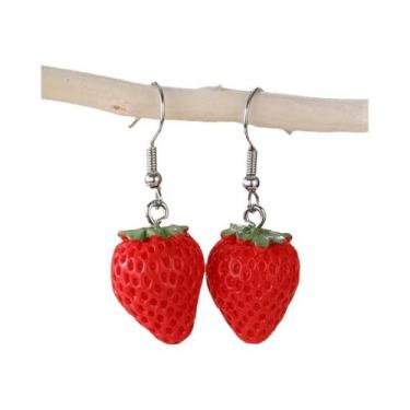 Imagem de Brincos De Moda Feminina Com Design De Frutas E Folhas, Mirtilo, Limão