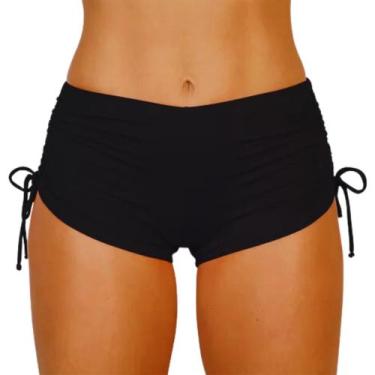 Imagem de Biquíni Sunquini Shorts Calcinha Moda Praia Feminino - Rv Modas, Preto
