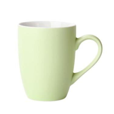 Imagem de ZUOLUO Caneca de café de cerâmica de 350 ml com alça, canecas de café coloridas de porcelana para o seu café, leite e chá, xícara de café de cerâmica lisa simples xícara de chá xícara de água para uso