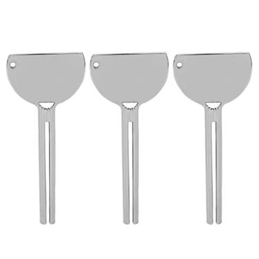 Imagem de Yinhing Espremedor de Chave de Aço Inoxidável de 3 Unidades, Rolo de Tubo de Pasta Sem Esforço para Tintura de Cabelo de Pasta de Dente, Com Design Ergonômico e Furo para Pendurar