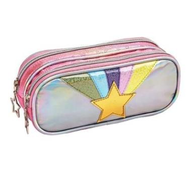 Imagem de Estojo Escolar Infantil Brilhante-Feminino