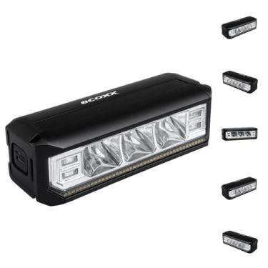Imagem de Farol Para Bike TG3 com 3 LEDs Recarregável Potente Luz Forte de Alta 