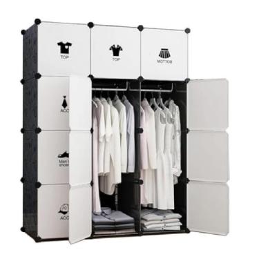 Imagem de Guarda Roupa Portatil Armario Modular Cabideiro Arara 12