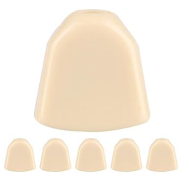 Imagem de Yinhing Botões de Afinação de Guitarra Premium, Cabeças de Máquina de Substituição de Acrílico de para Guitarras Elétricas Acústicas, Verde, Bege, Preto, Conjunto de 6 Peças (Bege)