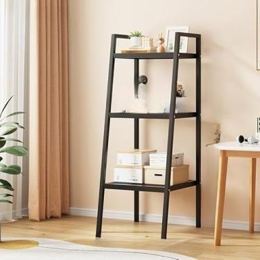 Imagem de Estante Organizador Livreiro Aço Industrial: Prateleira Livros, Quarto, Sala, Cozinha – Decoração(3 camadas)