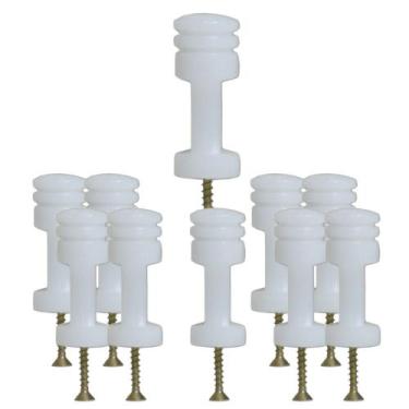 Imagem de Kit 10 isolador reto ridge para cerca eletrica - STEEL