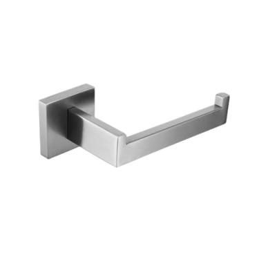 Imagem de Conjunto de acessórios de banheiro de níquel escovado, suporte de parede, prateleira de banho, cabide, suporte de papel higiênico, toalheiro, aço inoxidável, suporte de papel