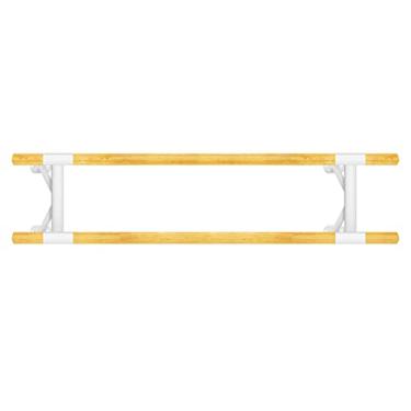 Imagem de Barra de dança de balé de camada dupla, balé montado na parede para adultos, crianças, academia, escola, sala de esportes, sala de estar, equipamento de dança (A 150 cm) (A 150 cm) (A 150 cm) (A 150