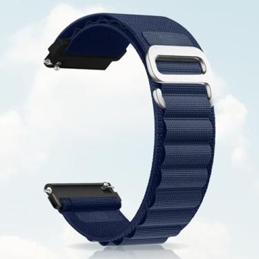 Imagem de Pulseira de nylon compatível com Samsung Galaxy Watch 7/FE/6/5 Pro 4 3/Watch 4 6 Classic/Active/Gear S2 S3 Frontier, pulseira esportiva de 20 mm e 22 mm para Galaxy Watch de 47 mm, 43 mm, 45 mm, 40 mm