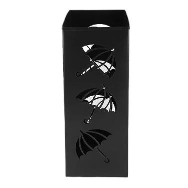 Imagem de SIWOTED Suporte de guarda-chuva multiuso estilo simples revestimento à prova d'água suporte de guarda-chuva de metal à prova de ferrugem para escritório corredor casa